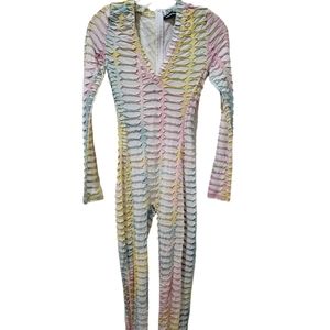 Shane Justin body suit pastel colors size medium